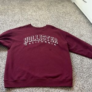 Hollister maroon crewneck, size M women’s